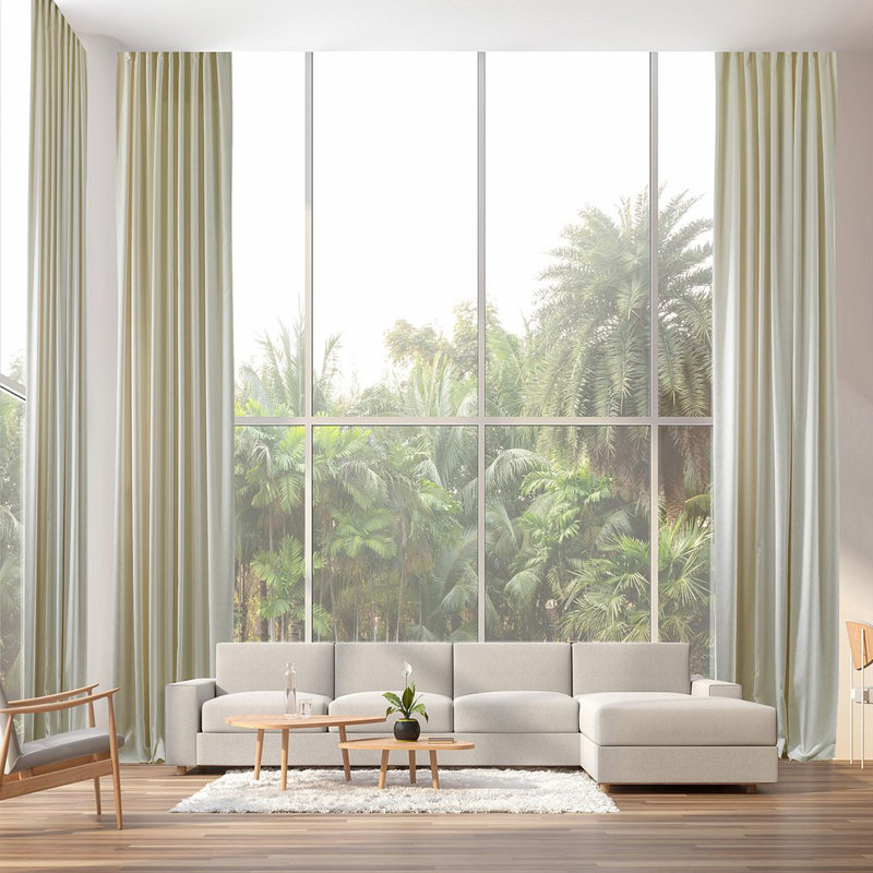 Room Darkening Single Curtain Panel, 130cm Width x 200cm Drop, Cream