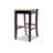 Upholstered Counter Stool with Solid Wood Frame-1833855381
