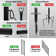 Excello Global Products V2 Light Pole 4 Pack With 100' Of LED Edison Bulb String Lights (Yard Mount)