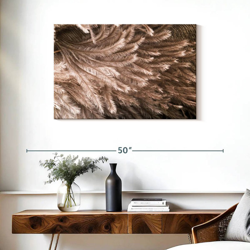 Brampt Ostrich Feathers, 24" H x 36" W