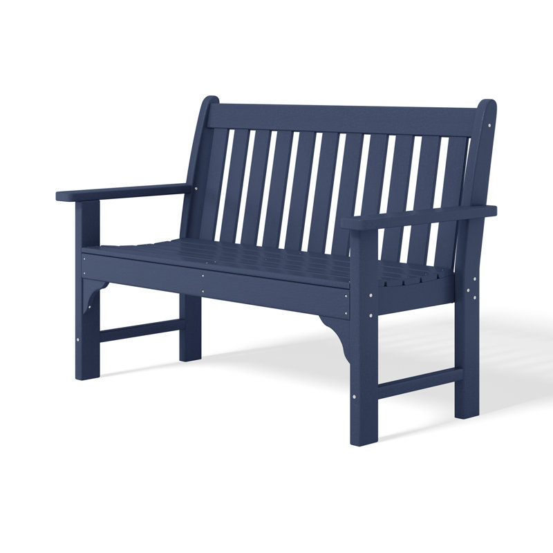 Banc de jardin en PEHD Laguna, Marine