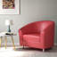 Pyrmont Faux Leather Barrel Chair-27962292