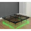 Queen Size Floating Bed Frames With Led Lights, Solid And Stable Metal Platform Bed