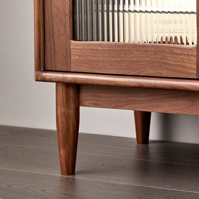 Buffet de rangement moderne en bois massif minimaliste, H 35,43 po x l 47,24 po x P 15,74 po