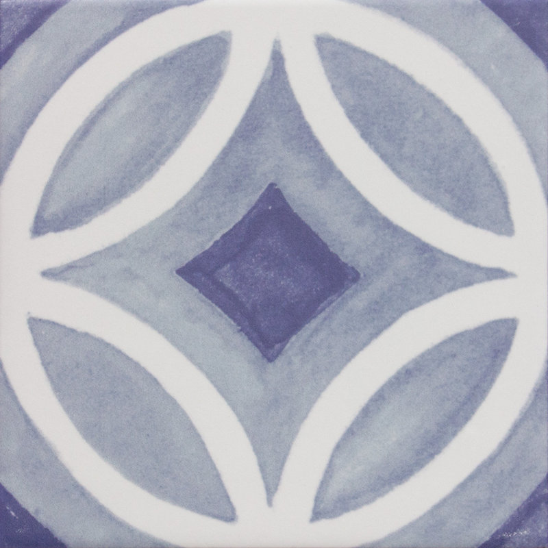 Santorini Memory 6X6 Motif 01, Bleu