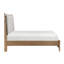 Lit plateforme moderne avec coussin de revêtement amovible et mobilier de chambre à coucher durable 1pc