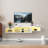 65.35In Wall Mounted Floating  TV Stand With 20 Color Leds And Charging Station-975989792