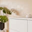 Chadwic Modern minimalistic cabinet with 3 doors and 3 drawers, engineered wood, beige, 184.2 cm W x 83.1 cm H x 41.5 cm D