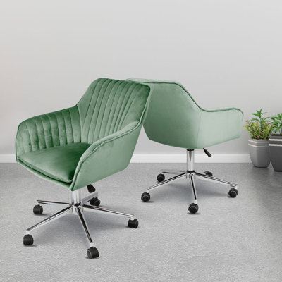 Esmeraude Velvet Office Chair