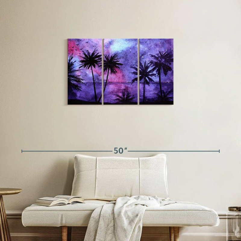 Plage du ciel nocturne Harnek, H 20 po x l 33 po