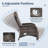 Valierius Outdoor Chaise Lounge Chair Set With Side Table For Poolside, Patio & Deck-105649924