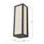 Bodrogi Grey 25cm H Integrated LED Outdoor Wall Lantern