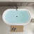 54'' x 29'' Freestanding Soaking Acrylic Bathtub-81515706