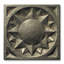 3" x 3" Metal Sun Decorative Tile Inser-71050170
