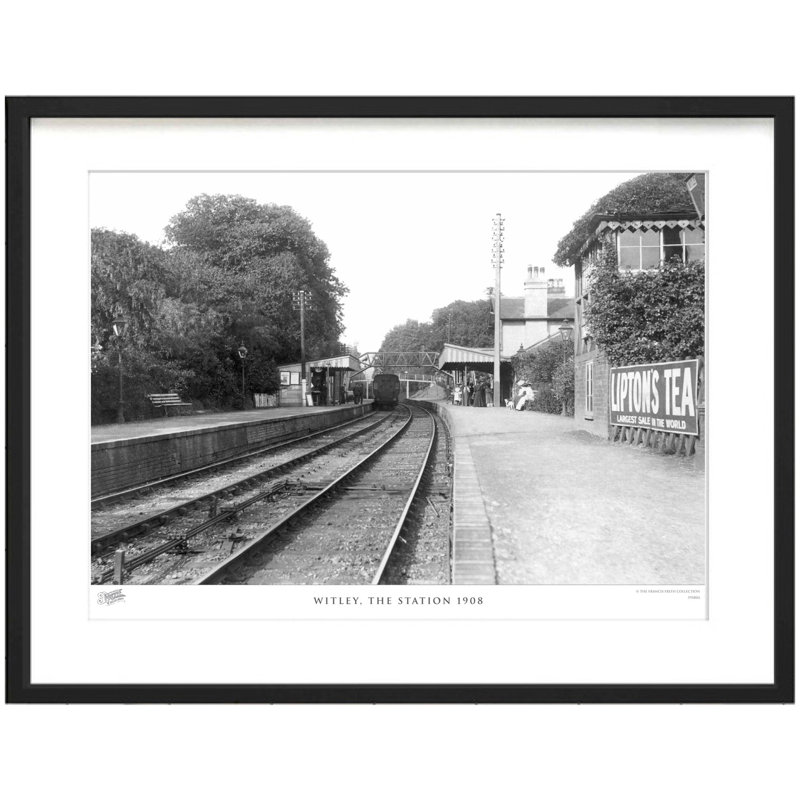 Witley, The Station 1908 by Francis Frith - Single Picture Frame Print, 28cm H x 36cm W x 2.3cm D