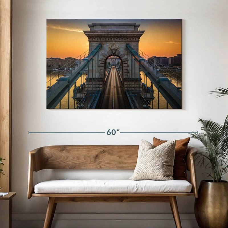 Pont à chaînes Kavia Szechenyi, H 32 po x l 48 po