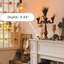 Foyer autoportant en bois manufacturé blanc-983840079-983840073
