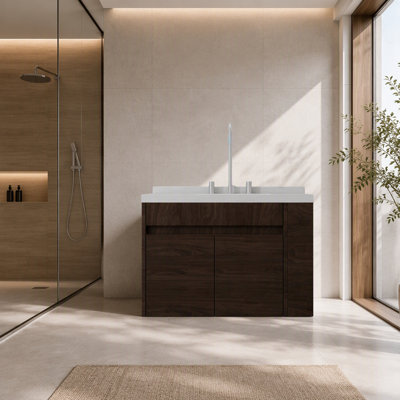 Freestanding Standard With Stone Top
