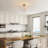 Dalia Brushed Silver-ish Champagne 5-Light Larger Crystal Flush Mount