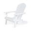  Chaise Adirondack d'extérieur Bellwood avec porte-gobelets pour la détente sur le patio, blanc-1538483735