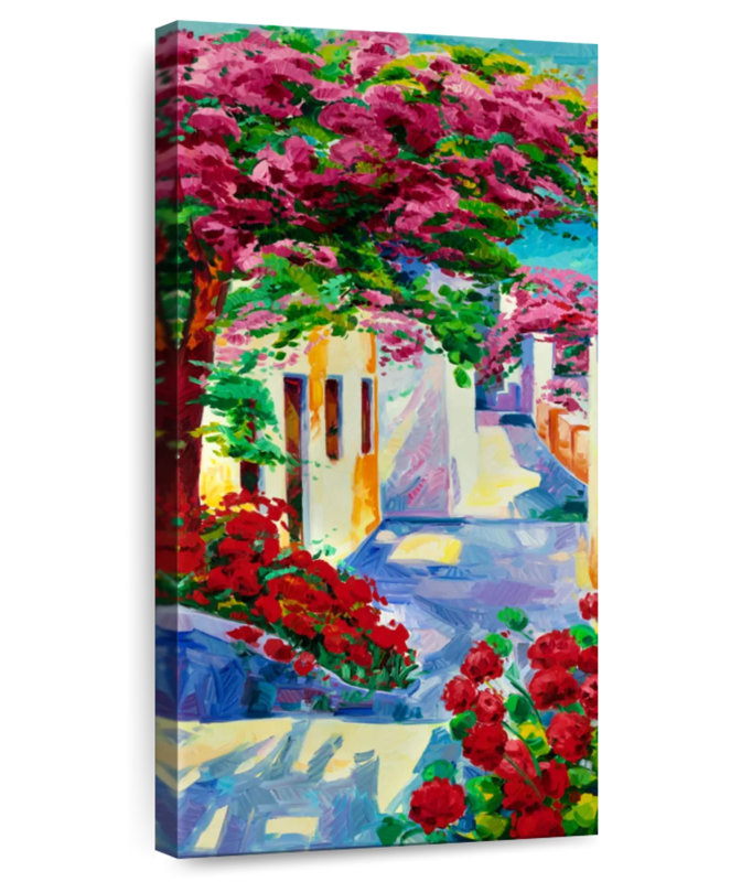 Santorini Vacation, 36" H x 18" W