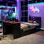 Wood Daybed With Trundle,Desk,LED Light And USB-881347375-881347373