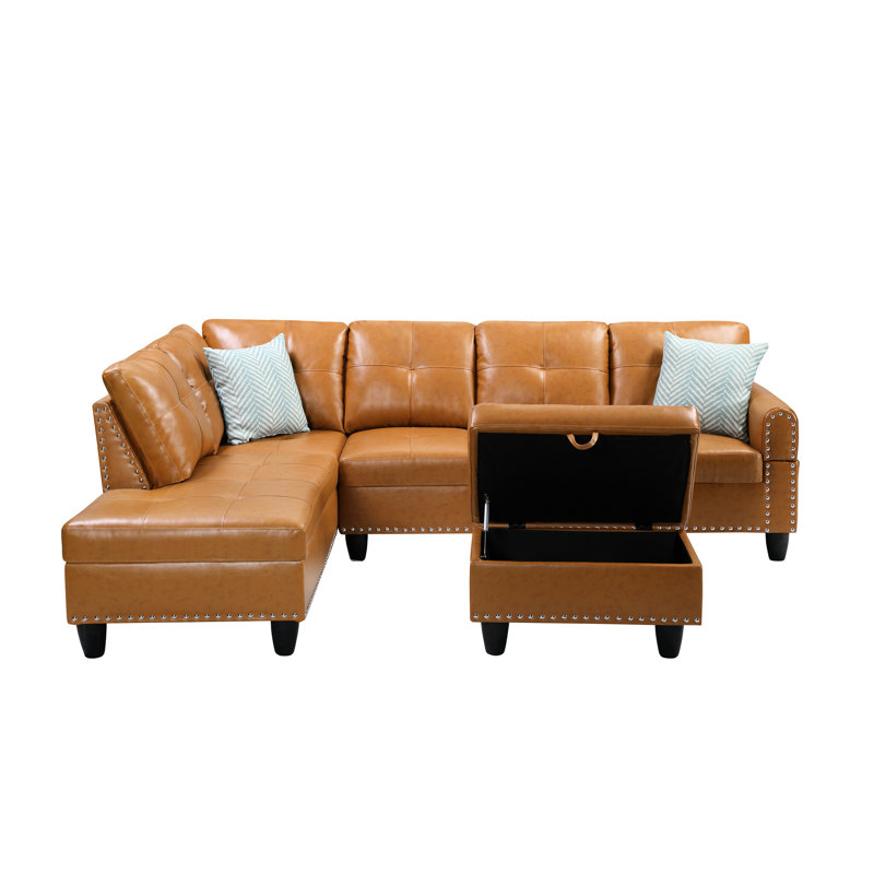 Canapé modulaire en similicuir Ginger Ginger, Ginger Faux Leather