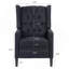 Fauteuil inclinable manuel avec support ergonomique, inclinaison à trois positions, revêtement en tissu de qualité supérieure et structure en bois massif robuste pour un confort durable.-1867218795