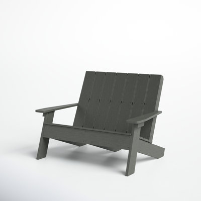 Byrnes Recycled Plastic Double Adirondack Loveseat by AllModern