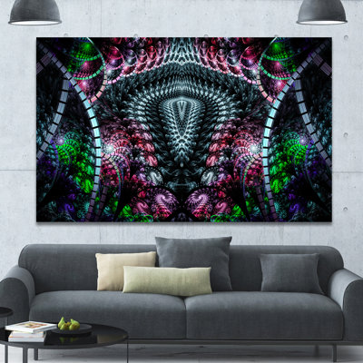 " Strange Fractal Design On Black "