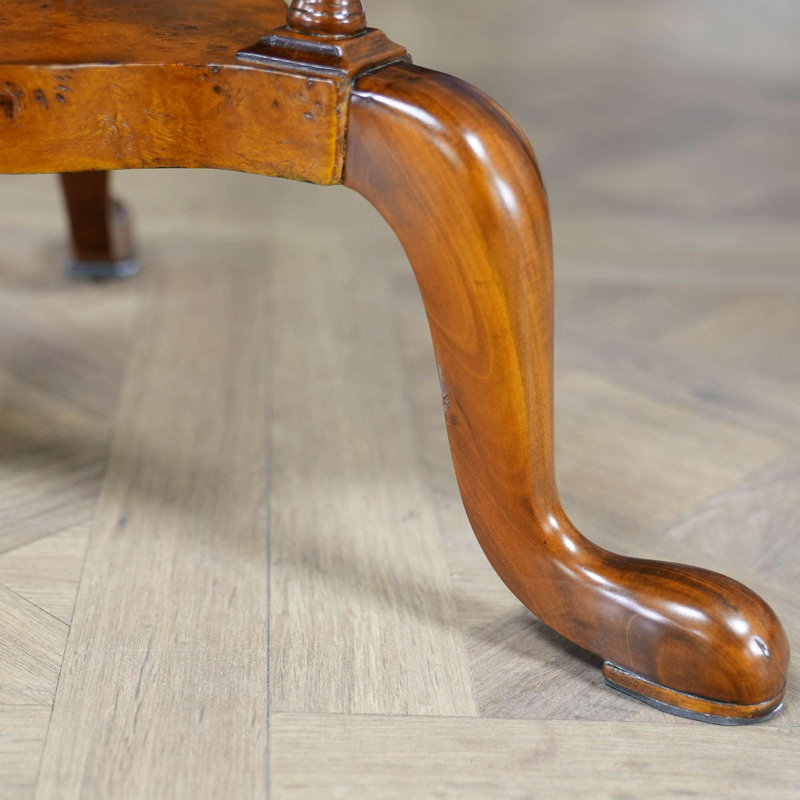 Table de bout à piédestal en bois massif Lisette