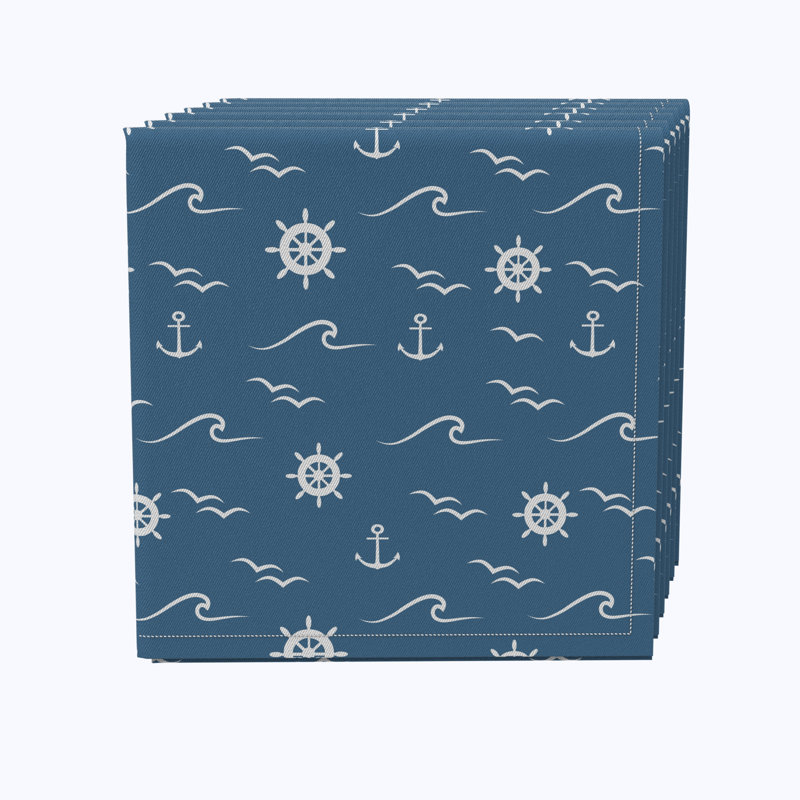 100% Cotton Abstract Square Napkin