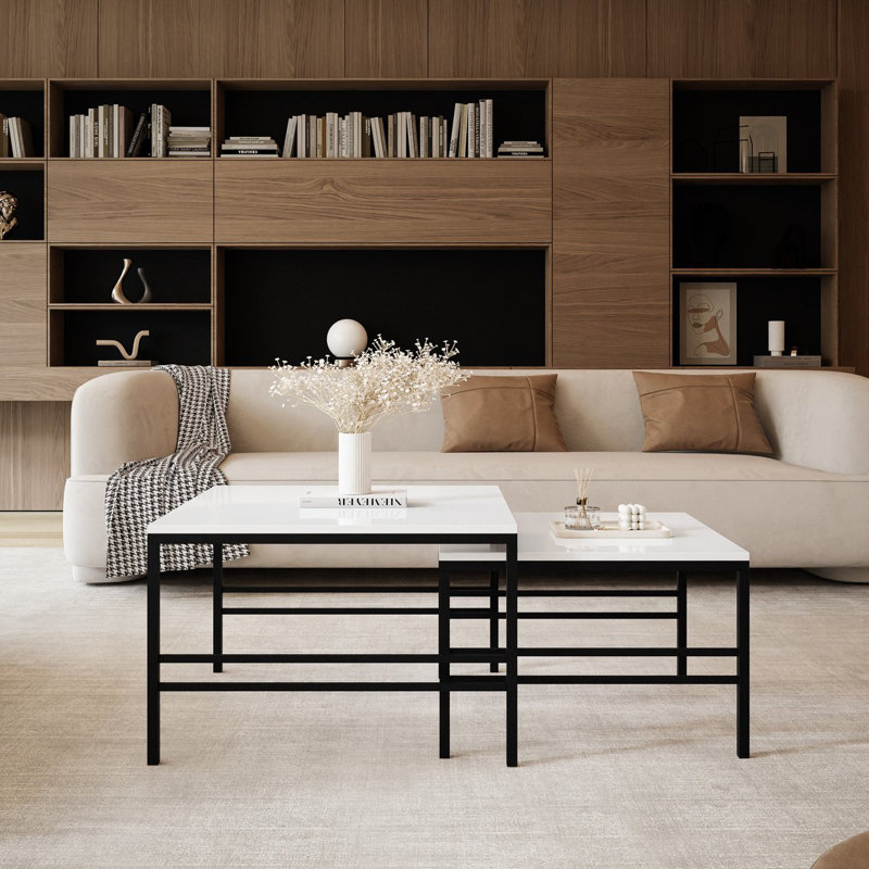 FORMA 2-in-1 Coffee Table Set, Black