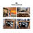 Solid Wood Floor-To-Ceiling Retro Six-Compartment Cabinet Bookcase-1461369171