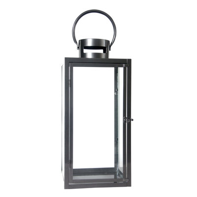 Metal Lantern with Candle Included