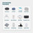 4-6 Person Inflatable Hot Tub,  Portable Blow Up Hottub, Outdoor Spa With 130 Bubble Jets And Built In Heater Pump, 2 Filter Cartridges,Insulation Cover,Led Lamp