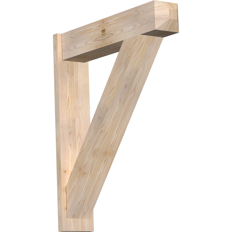 Artisan traditionnel en bois rustique, Sapin Douglas de 7 1/2 po (lisse), P 34 po x H 40 po