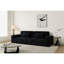 Grand canapé à compression en tissu rayé de 106,3 pouces, style moderne, style maison confortable, salon, mobilier de chambre à coucher, compression à vide, éponge double, droite à rebond élevé-2146552774