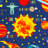 Weranna Outer Space Solar Educational Learning Game Play Non Slip Kids Rug Carpet Classroom Playroom Mat-1877158526