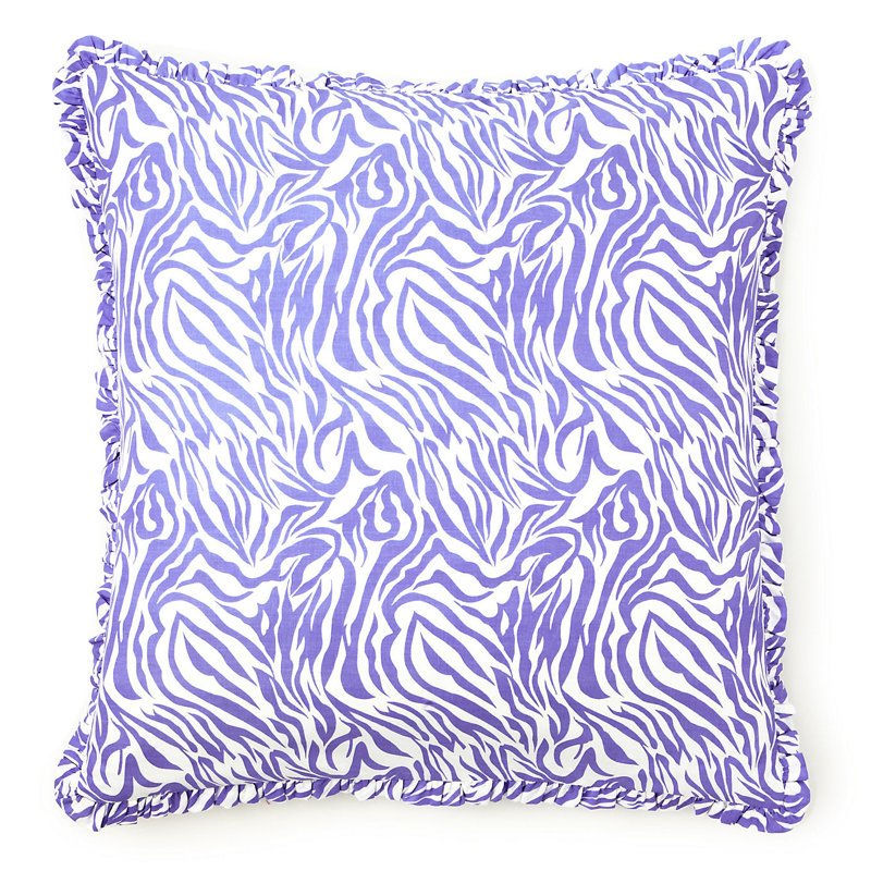 Taie décorative à imprimé animal Bani Polyester - Euro, Européen, Violet