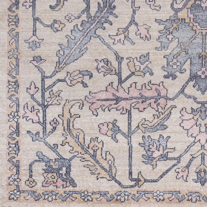 Daison Viscose Oriental Indoor Rug, Rectangle 2' x 3'