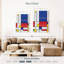 Impression géométrique sur toile géométrique Mondrian II-92833402