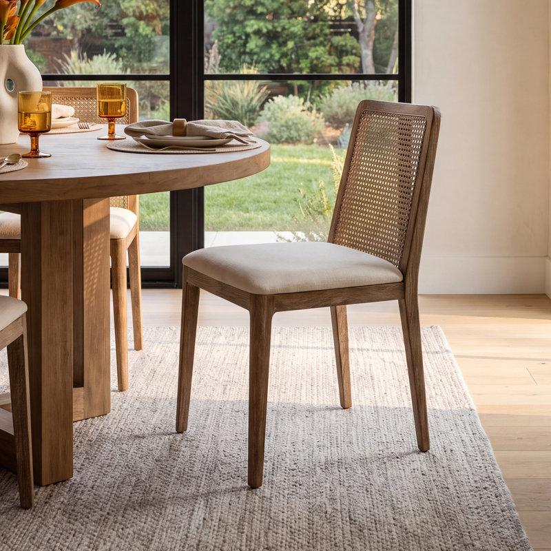 Pennington 19'' H Upholstered Side Chair, Brown