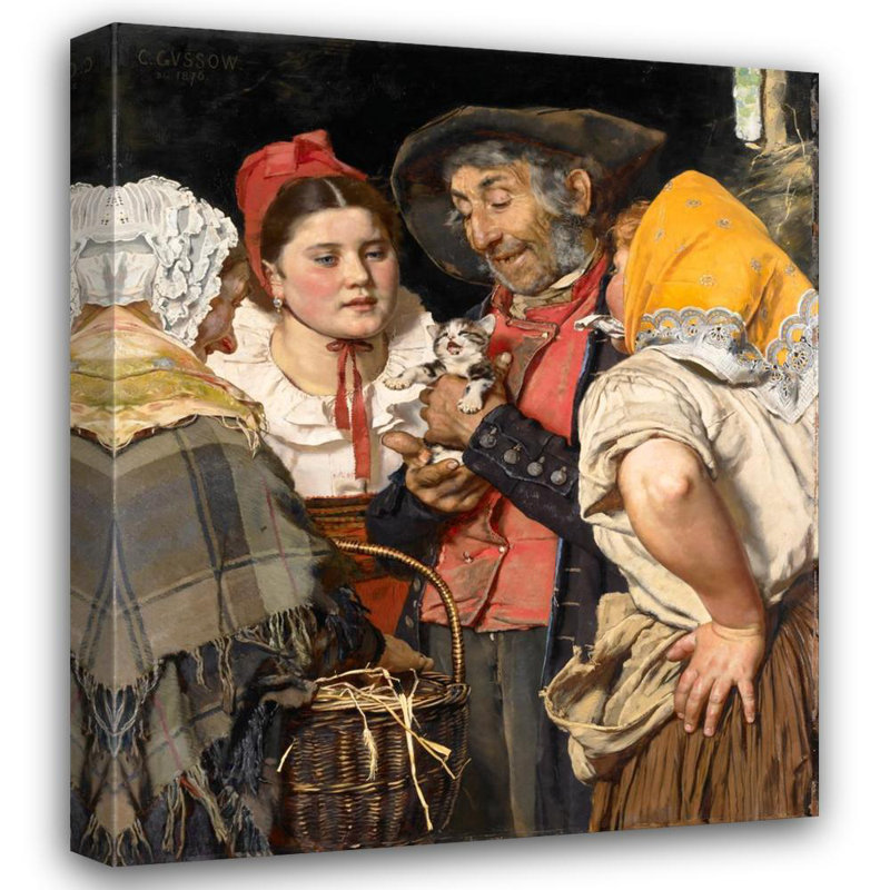 «Old Man's Treasure» par Karl Gussow - Art mural sur toile tendue avec châssis, H 48 po x l 33 po