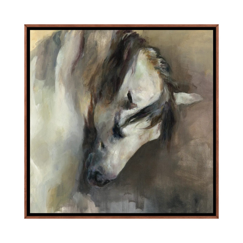 Classical Horse, Classic Wood Floater Frame Canvas, 26" H x 26" W x 1.5" D