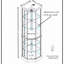 Vitrine de coin vitrée éclairée avec tablettes réglables-1501410975