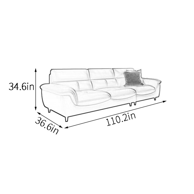 Canapé simple, artistique et élégant, H 34,6 po x l 110,2 po x P 36,6 po, 4