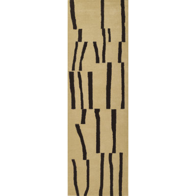Austin Ivory Brown Hand-Tufted Wool Rug