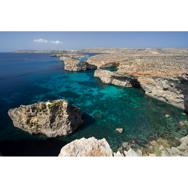 Turquoise Sea by MichaelUtech - Wrapped Canvas Print, 61cm H x 91cm W