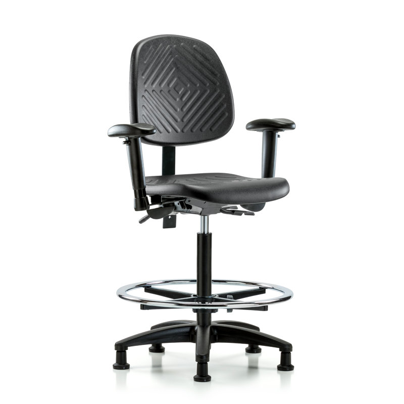 Lucius Drafting Chair, Glides, Not Included